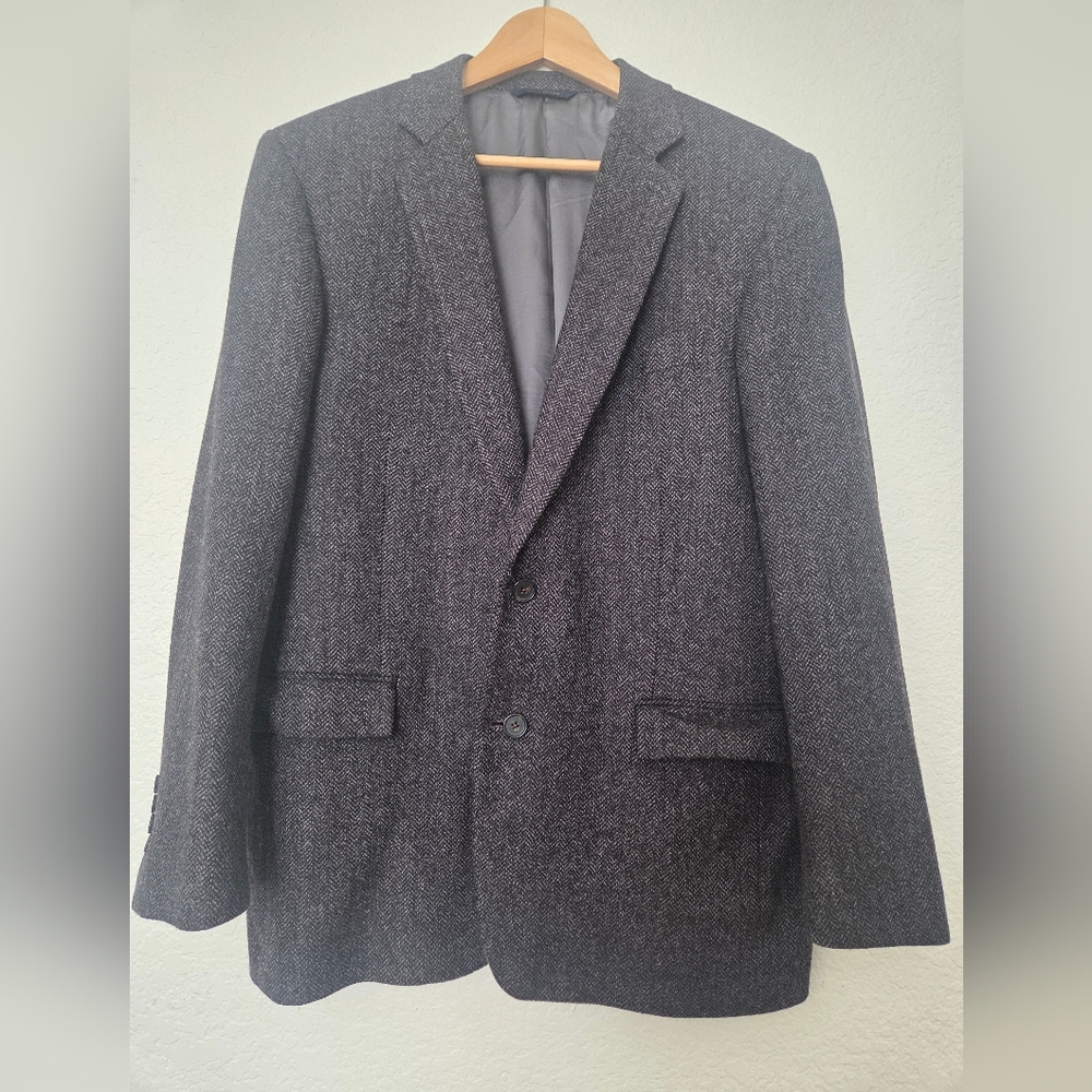 Brooks Brothers Regent 44R Herringbone Wool Cashmere Blazer Lanificio di Pray